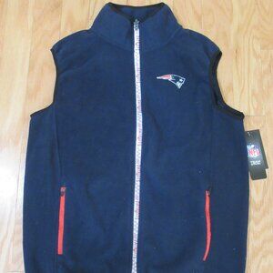 New England Patriots NFL Football Mens Fleece Vest Medium ~~BRAND NEW WITH TAG~~